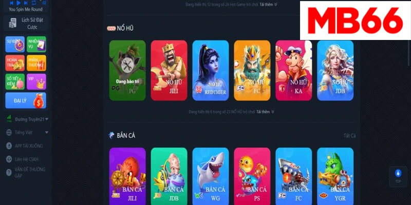 MB66 cập nhật thông tin các game online đa dạng từ Kv999